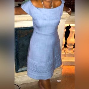 Banana Republic off the shoulder blue dress size 12